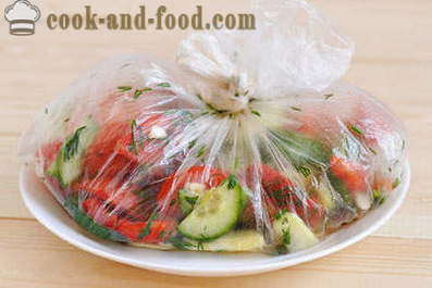 Receta de ensalada de pepinos, tomates y calabacines