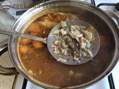 Cómo cocinar sopa de pollo con kharcho