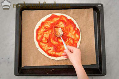 Receta de pizza con calabacín y setas