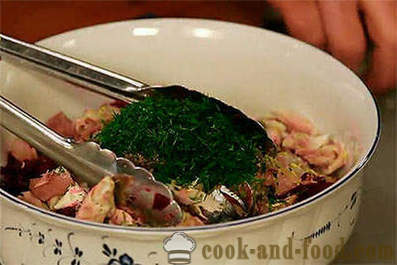 Ensalada de remolacha con receta de pescado ahumado