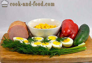 Ensalada con jamón y huevos