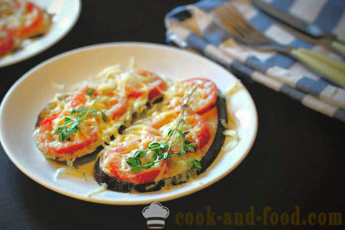 Berenjenas al horno con tomate y queso