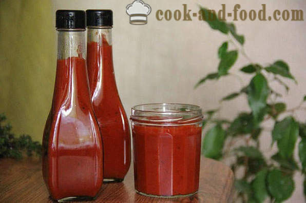 La salsa de tomate hecha en casa de los tomates