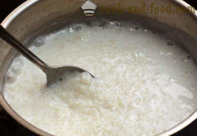 Gachas de arroz de leche - Paso a paso receta