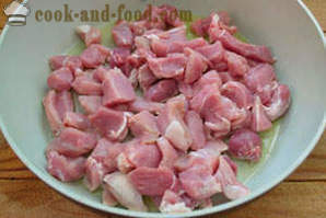 Carne de cerdo braseado con calabacín
