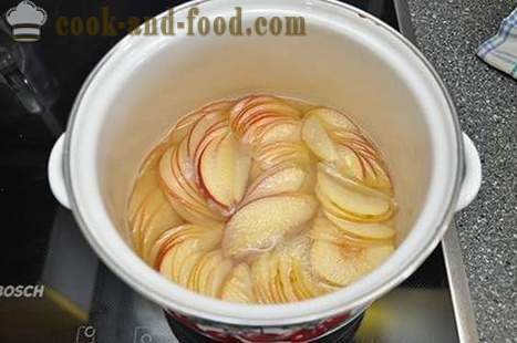 Rosetas horneados manzanas en pastelería