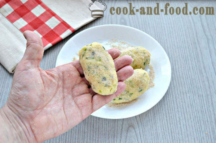 Empanadas de queso de puré de patatas - Cómo preparar bolas de carne de la patata y queso, con una fotos paso a paso de la receta