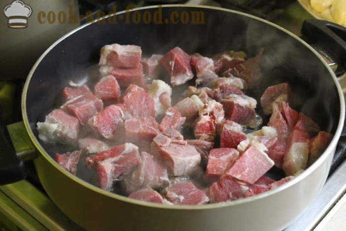 Cordero de cerdo con romero y pera - cómo cocinar un delicioso estofado de carne de cerdo, paso a paso con fotos RECEP