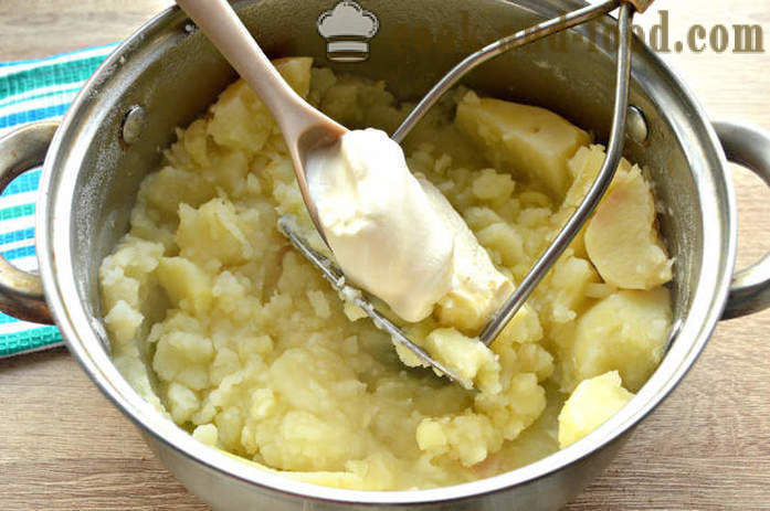 Puré de papas con crema agria - cómo cocinar puré de patatas, un paso a paso de la receta fotos