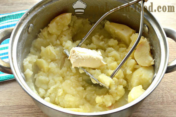 Puré de papas con crema agria - cómo cocinar puré de patatas, un paso a paso de la receta fotos