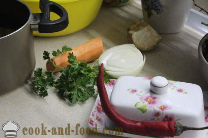 Sopa de fideos con pollo y papas - cómo preparar una deliciosa sopa de patata con fideos y pollo, con un paso a paso las fotos de la receta