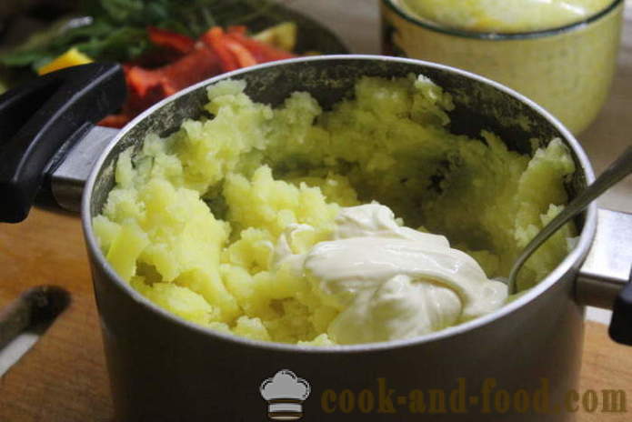 Las patatas, puré de patatas con apio y cebollas - cómo hacer puré de patatas con cebolla y el apio, un paso a paso de la receta fotos
