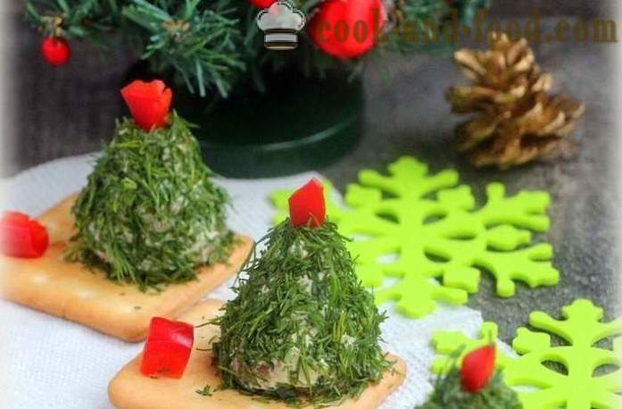 Aperitivo frío bolas de Navidad - cómo cocinar y decorar aperitivos bolas del Año Nuevo