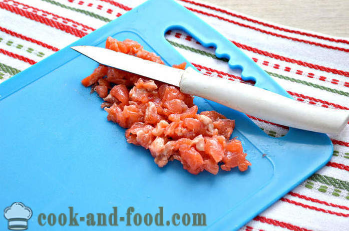Cómo cocinar el salmón bajo un abrigo de piel - un paso a paso de la receta fotos