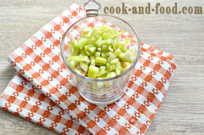 Ensalada de verduras con setas en conserva de corte - cómo hacer una ensalada de setas en conserva, paso a paso las fotos de la receta