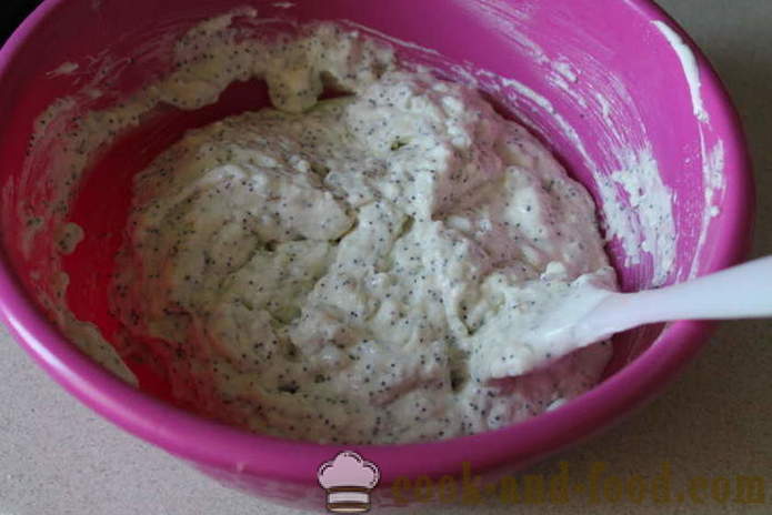 Queso al horno con almidón, semillas de amapola y arándanos - Cómo hacer cazuela de queso cottage en el horno de proteínas, un paso a paso de la receta fotos