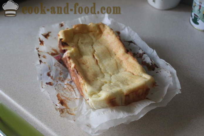 Pastel de queso con melocotones - cómo hacer un pastel con queso cottage y melocotones, con un paso a paso de la receta fotos