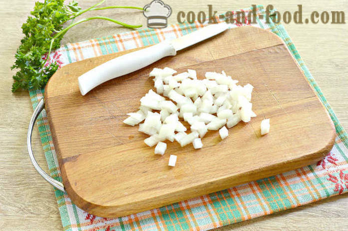 Patatas con setas en crema agria - la forma de cocinar las setas con patatas y crema agria en una sartén, con un paso a paso las fotos de la receta