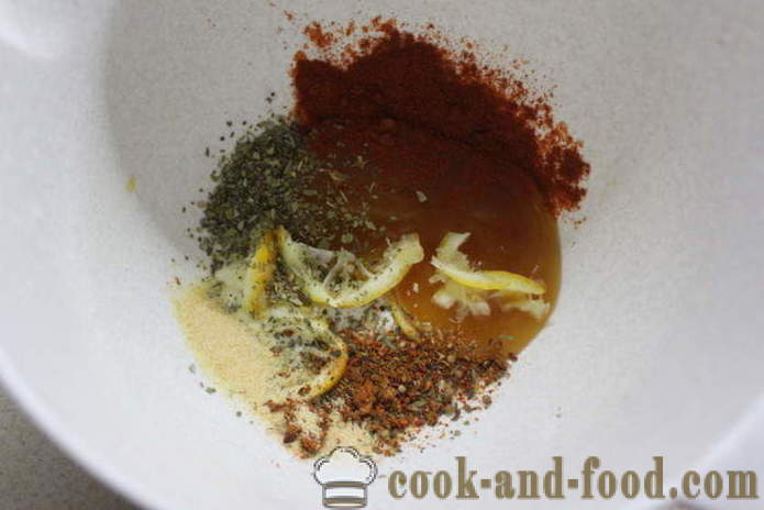 Pollo adobado en miel - cómo marinar el pollo en el adobo de miel y especias, con un paso a paso las fotos de la receta