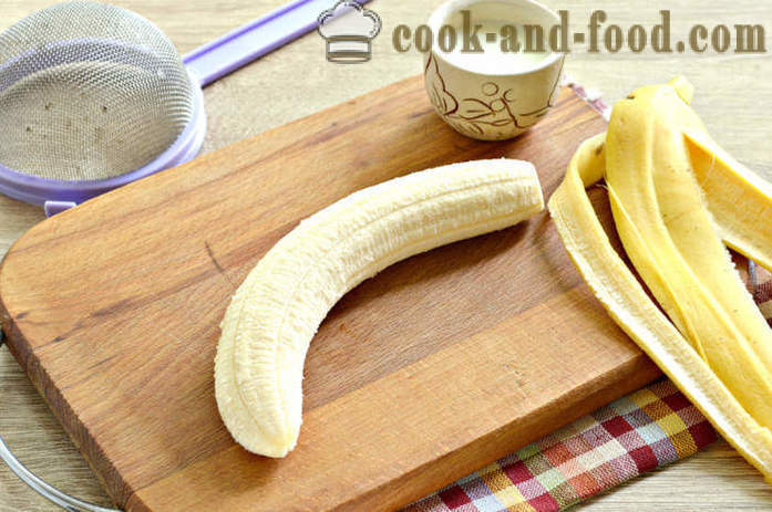 Puré de plátano en una licuadora para bebés - a cocinar puré de plátano para atraer, un paso a paso de la receta fotos