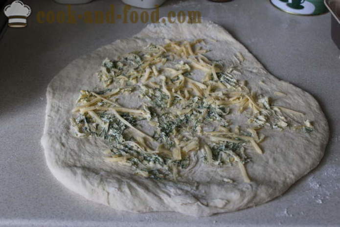 Pan casero de queso con hierbas - un paso a paso la receta pan de queso en el horno, con fotos
