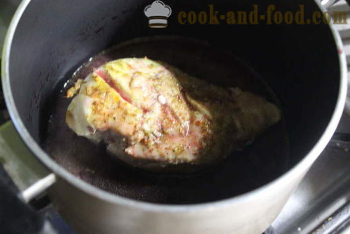 Jugosa pechuga de pollo al horno con crema agria - cómo cocinar un delicioso pechugas de pollo, una fotos paso a paso de la receta