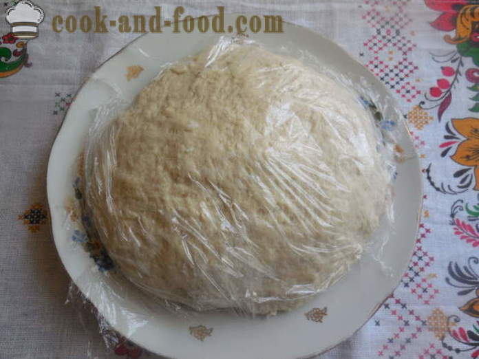Tortas con huevo y cebolla en una sartén - a hornear bollos de pan sin levadura, un paso a paso de la receta fotos