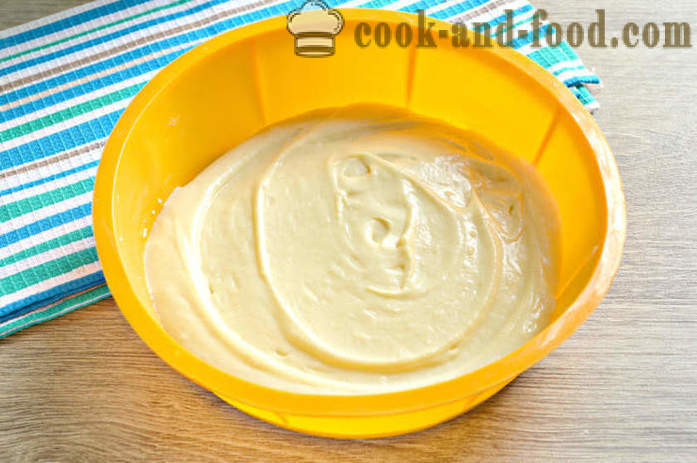 Pastel de gelatina de albaricoque en el kéfir - un simple y rápido, cómo cocer al horno tarta de albaricoque en el horno, con un paso a paso las fotos de la receta