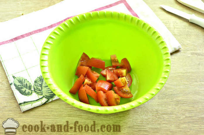 Ensalada de mayonesa con rábano y tomate - cómo hacer una ensalada de rábanos y tomates, un paso a paso de la receta fotos