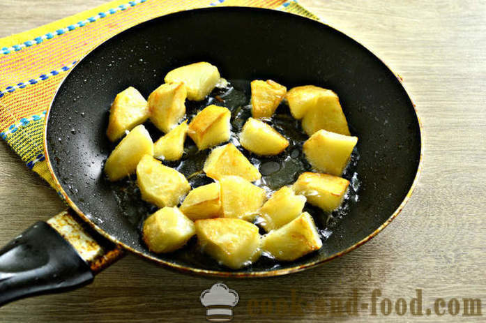 Ensalada tibia con patatas y mayonesa - cómo cocinar una ensalada tibia de patatas, un paso a paso de la receta fotos