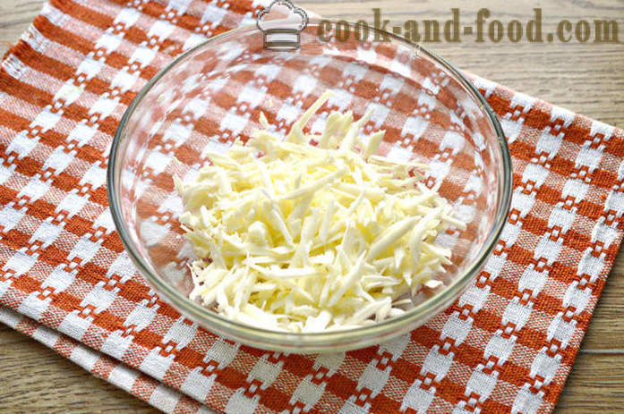 Ensalada con pollo y queso - cómo cocinar ensalada de pollo con queso fundido, un paso a paso la receta con fotos y video
