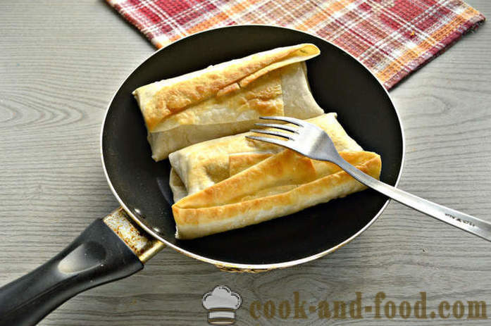 Salchichas en pan de pita con queso y mayonesa - Cómo hacer salchichas en pan de pita, un paso a paso de la receta fotos