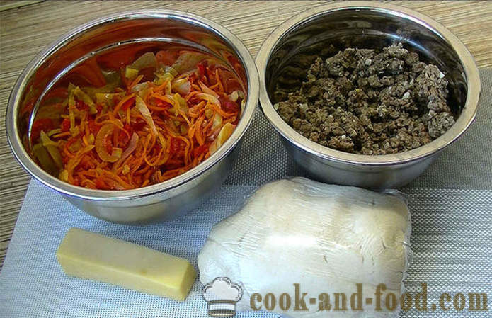 Lasaña dieta con verduras y carne - cómo cocinar lasaña en el hogar, paso a paso las fotos de la receta