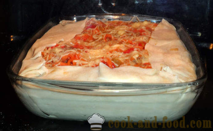Lasaña dieta con verduras y carne - cómo cocinar lasaña en el hogar, paso a paso las fotos de la receta