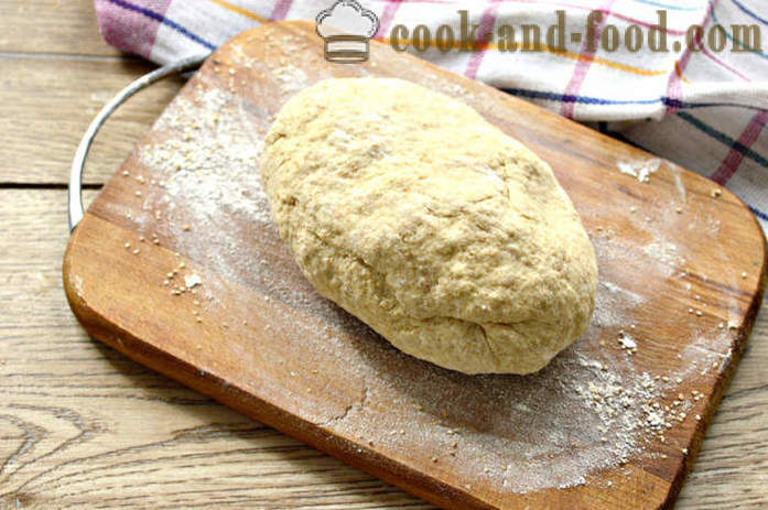 Deliciosa pasta para tartas y pasteles en el horno - Cómo hacer una masa de levadura con harina de trigo integral, receta poshagovіy con una foto