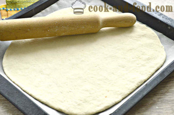Pastel de levadura magra con col - cómo hornear un pastel sin carne col en el horno, con un paso a paso las fotos de la receta