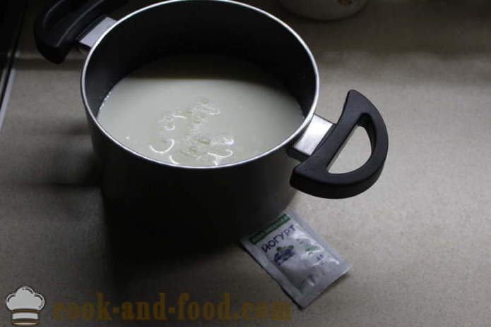 Yogur casero de la leche a fermentar - cómo hacer yogur en casa, paso a paso las fotos de la receta