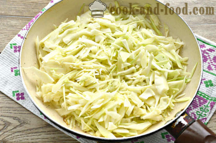 Relleno para las empanadas con col fresca - cómo preparar el relleno para las empanadas con col, un paso a paso de la receta fotos
