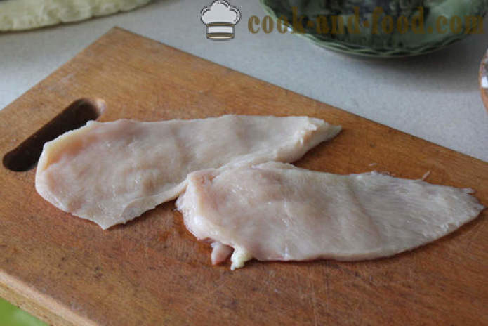 Escalope de pechuga de pollo en una sartén - cómo asar un pollo schnitzel en una sartén, un paso a paso de la receta fotos