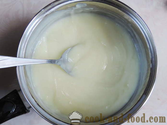 Helado de caramelo de la leche sin huevo - cómo preparar helados caseros sin huevo, paso a paso las fotos de la receta