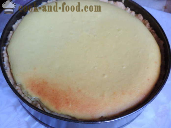 Tarta casera con queso cottage en una masa quebrada - cómo hacer un pastel de queso en casa, paso a paso las fotos de la receta