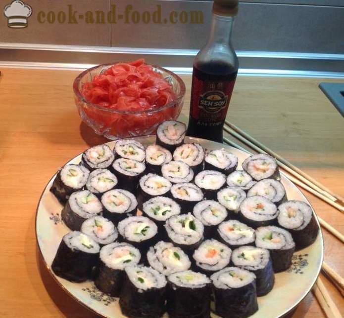 Ingredientes deliciosos y sencillos para el sushi - cómo hacer sushi en casa, paso a paso las fotos de la receta