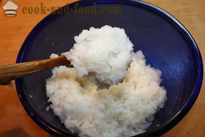 Mejor arroz de sushi con vinagre de arroz - la forma de cocinar el arroz de sushi en casa, paso a paso las fotos de la receta