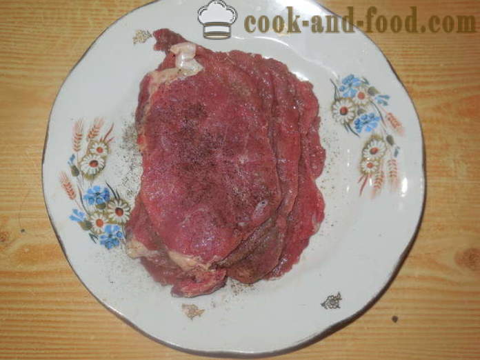 Dedos de carne rellenos en el horno - cómo hacer que los dedos de cerdo, carne de fotos paso a paso de la receta