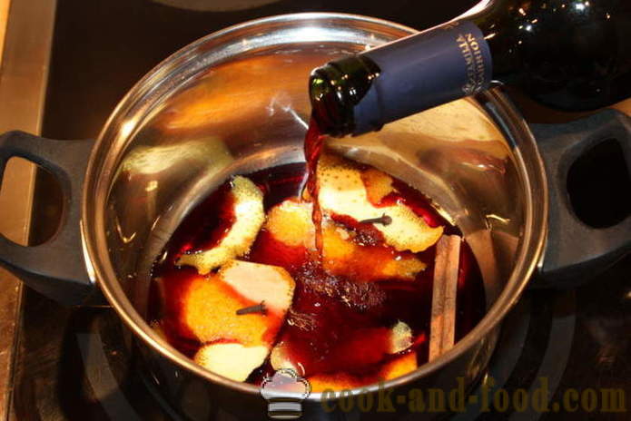 Pera vino caliente tinto seco - cómo cocinar un vino caliente en casa, paso a paso las fotos de la receta