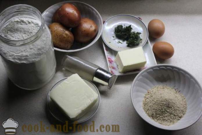 Bolas de patatas con queso y hierbas en aceite - cómo hacer bolas de patata con queso, un paso a paso de la receta fotos