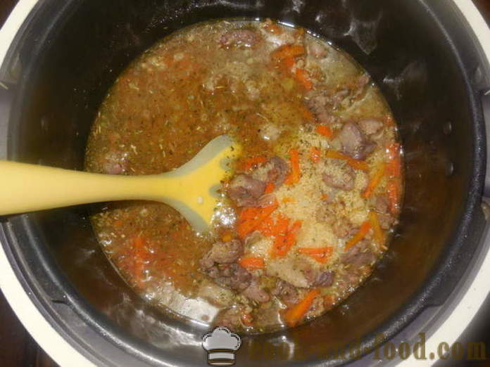 Cuscús con cordero en multivarka - cómo cocinar el cuscús en multivarka con carne, un paso a paso de la receta fotos