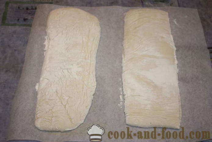 Chapata casa en el horno - a hornear pan ciabatta en casa, paso a paso las fotos de la receta