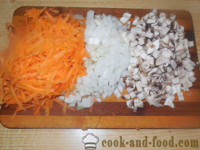 Repollo relleno con trigo sarraceno, patatas y setas - cómo cocinar sin carne rollos de col con trigo sarraceno, un paso a paso de la receta fotos
