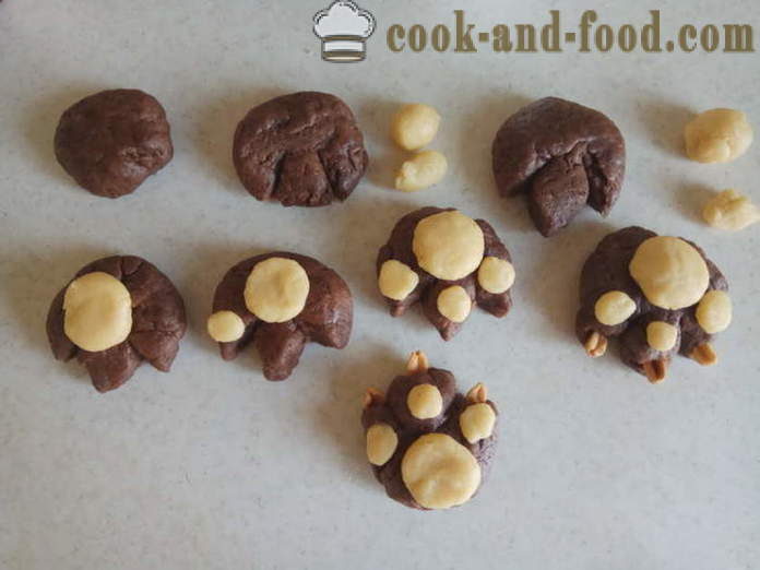 Pan de Chocolate para Halloween - cómo hacer galletas para Halloween con sus manos, paso a paso las fotos de la receta